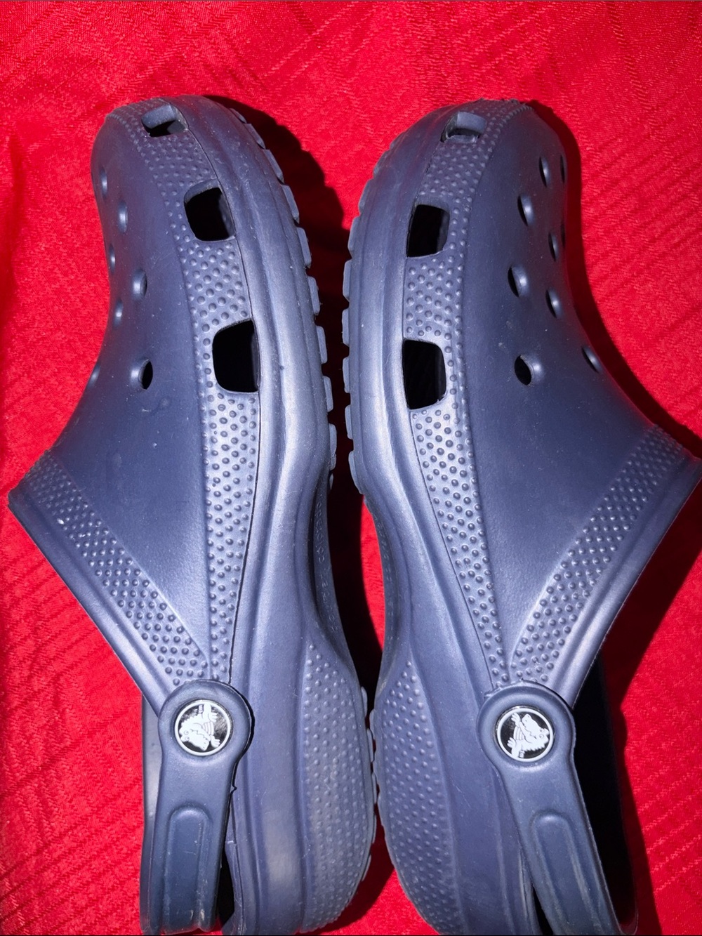 Men’s Size 10 NAVY BLUE CROCS Women’s Size 12 - Picture 7 of 10